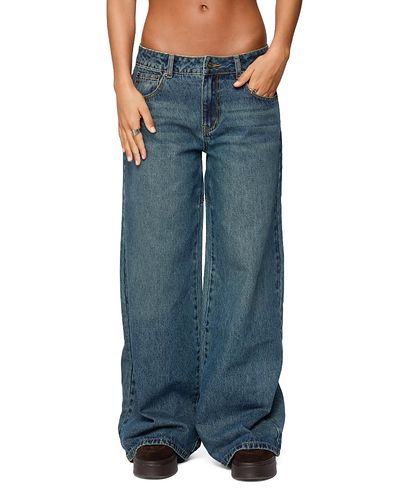 Edikted Edikted Heartly Low Rise Baggy Jeans