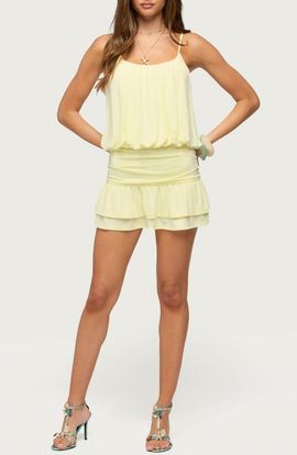 EDIKTED EDIKTED Heidey Ruffle Jersey Minidress