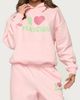 Edikted Edikted I Heart Matcha Hoodie in Light/Pink, Women's at Urban Outfitters - 4