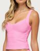 Edikted Edikted Ianthe Knit Bandage Top in Pink, Women's at Urban Outfitters - 3