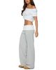 Edikted Edikted Idha Contrast Foldover Baggy Sweatpants - 3