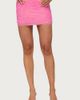 Edikted Edikted Ilse Beaded Floral Mesh Mini Skirt in Pink, Women's at Urban Outfitters - 1