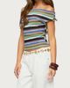 Edikted Edikted Irenea Striped Knit Off Shoulder Top, Women's at Urban Outfitters - 4