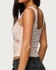Edikted Edikted Isiadora Beaded Scoop Neck Tank Top in Light/Pink, Women's at Urban Outfitters - 5