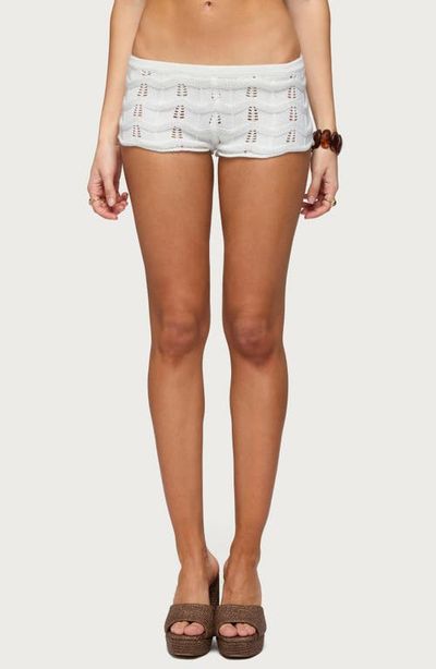 EDIKTED EDIKTED Isola Crochet Shorts