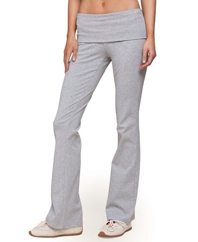 Edikted Edikted Ivanne Foldover Flared Pants