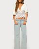 EDIKTED EDIKTED Jaeda Lace Panel Plunging Flutter Sleeved Top - 5