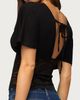 Edikted Edikted Jaeda Lacey Flutter Plunging Top in Black, Women's at Urban Outfitters - 5