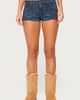 Edikted Edikted Janel Washed Denim Micro Shorts in Dark/Blue/Washed, Women's at Urban Outfitters - 2