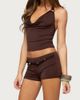 Edikted Edikted Janya Cowl Neck Halter Top in Brown, Women's at Urban Outfitters - 4