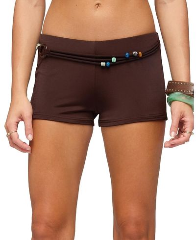 Edikted Edikted Janya Strappy Bead Belt Micro Shorts