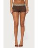 EDIKTED EDIKTED Jasia Sequin Waist Micro Shorts - 1