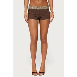 EDIKTED EDIKTED Jasia Sequin Waist Micro Shorts