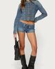 Edikted Edikted Jazzy Denim Napoleon Jacket in Light/Blue/Washed, Women's at Urban Outfitters - 2