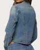 Edikted Edikted Jazzy Denim Napoleon Jacket in Light/Blue/Washed, Women's at Urban Outfitters - 5