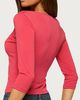 Edikted Edikted Jeila Ruched Three-Quarter Sleeve Top in Red, Women's at Urban Outfitters - 5