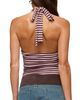 Edikted Edikted Jena Striped Layered Cowl Neck Top - 2