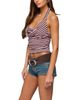 Edikted Edikted Jena Striped Layered Cowl Neck Top - 3