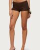 Edikted Edikted Jilly Braided Cutout Micro Shorts in Brown, Women's at Urban Outfitters - 2