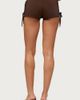 Edikted Edikted Jilly Braided Cutout Micro Shorts in Brown, Women's at Urban Outfitters - 4