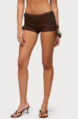 EDIKTED EDIKTED Jilly Side Cutout Micro Shorts