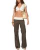 Edikted Edikted Jolee Contrast Ribbed Foldover Cargo Pants - 5