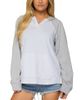 Edikted Edikted Jozie Contrast Raglan French Terry Hoodie - 1