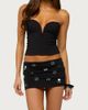 Edikted Edikted Juanie Bead & Sequin Mesh Mini Skirt in Black, Women's at Urban Outfitters - 1