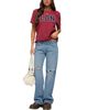 Edikted Edikted Juju Distressed Low Rise Baggy Jeans - 5