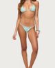 Edikted Edikted Junie Mixed Button Bikini Top in Aqua, Women's at Urban Outfitters - 2