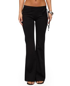 Edikted Edikted Junipar Waist Tie Flared Pants