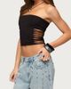 Edikted Edikted Kelcy Shredded Built In Bra Top in Black, Women's at Urban Outfitters - 4