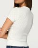 Edikted Edikted Kiyomi Knit Button Up Top in Cream, Women's at Urban Outfitters - 5