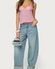 Edikted Edikted Klio Sequin Chiffon Babydoll Top in Light/Pink, Women's at Urban Outfitters - 2