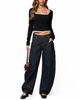 Edikted Edikted Ksenia Contrast Layered Square Neck Top - 2