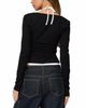 Edikted Edikted Ksenia Contrast Layered Square Neck Top - 3