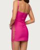 Edikted Edikted Kyomi Lace Up Bandage Dress in Pink, Women's at Urban Outfitters - 3