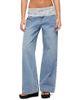 Edikted Edikted Lacey Foldover Low Rise Baggy Jeans - 1