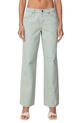 EDIKTED EDIKTED Lannah Textured Low Rise Wide Leg Jeans