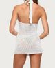 Edikted Edikted Lazuz Crochet High Neck Mini Dress in White, Women's at Urban Outfitters - 3