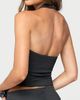 Edikted Edikted Leala Button Halter Top in Dark/Gray, Women's at Urban Outfitters - 5