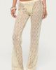 Edikted Edikted Liliette Sheer Textured Pants in Yellow, Women's at Urban Outfitters - 1