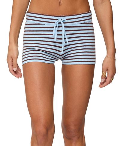 Edikted Edikted Lillian Striped Knit Shorts