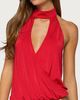 Edikted Edikted Lizah High Neck Cutout Wrap Top in Red, Women's at Urban Outfitters - 1