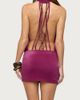 Edikted Edikted Lodey Backless High Neck Mini Dress in Plum, Women's at Urban Outfitters - 3