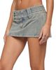 Edikted Edikted Lolah Snap Waist Denim Mini Skort - 4