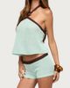 Edikted Edikted Loli Ring Contrast Knit Halter Top in Aqua, Women's at Urban Outfitters - 4