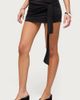 Edikted Edikted Lorena Wrap Tie Mini Skort in Black, Women's at Urban Outfitters - 3