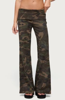 EDIKTED EDIKTED Lumielle Wide Leg Foldover Pants