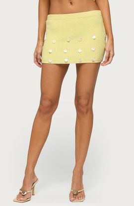 EDIKTED EDIKTED Lylah Charm Knit Miniskirt